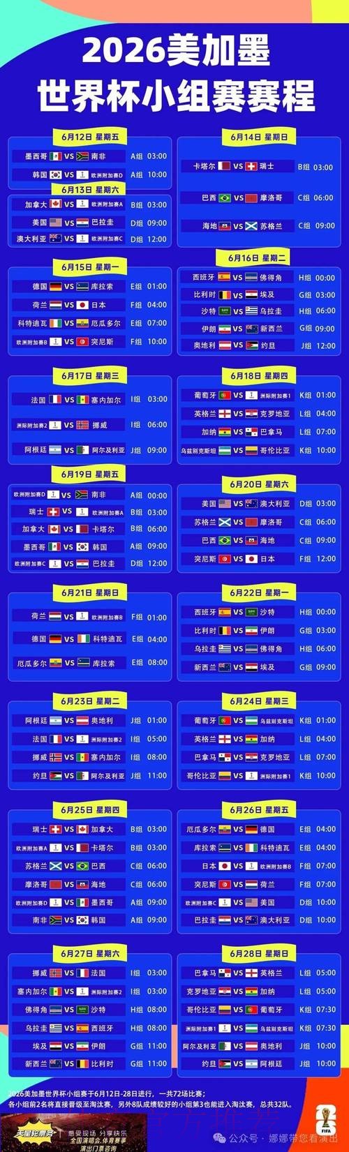 2026世界杯赛程网站